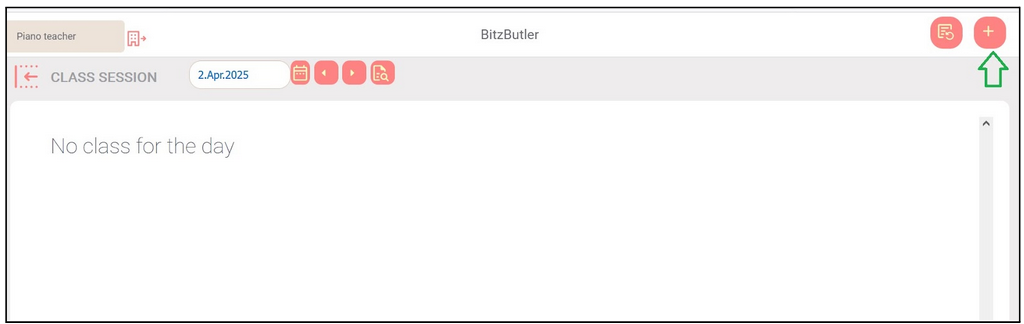 Add new class session